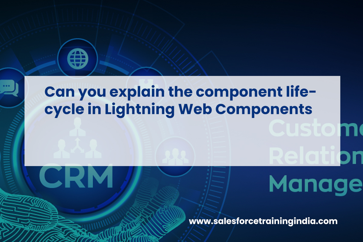 Can you explain the component lifecycle in Lightning Web Components?