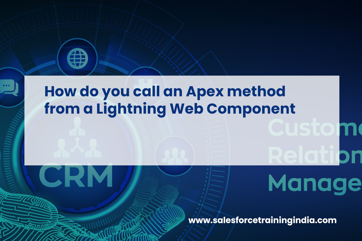 How do you call an Apex method from a Lightning Web Component?