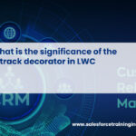 What is the significance of the @track decorator in LWC?